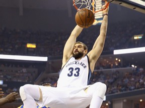 Marc Gasol will bring good defence and loads of playoff exp(erience to the Raptors.  Andy Lyons/Getty Images)