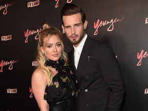 Hilary Duff and Nico Tortorella attend the "Younger" Season Four Premiere Party at Mr. Purple on June 27, 2017 in New York City. on June 27, 2017 in New York City.