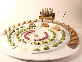 Team Canada platter presented to the judges at recent Bocuse d'Or competition
