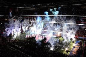 General view of the Super Bowl LIII Halftime Show at Mercedes-Benz Stadium on February 3, 2019 in Atlanta. (Scott Cunningham/Getty Images)