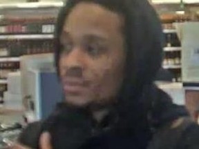 One of two men sought in an LCBO theft from a Promenade Circle store in Vaughan on Jan. 8, 2019.