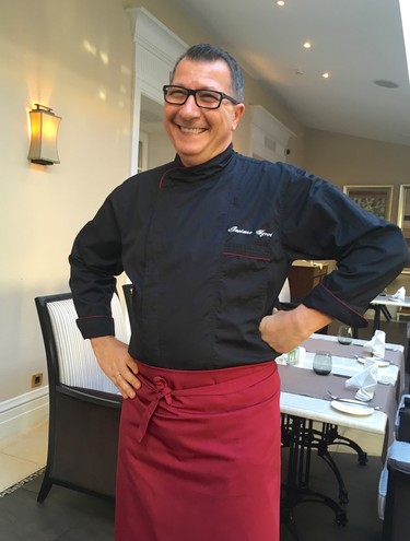 Teatro Restaurant's Gaetano Sgroi, an award-winning Sicilian chef who has worked in Sri Lanka and Mazambique, provides an unforgettable dining experience for guests at the Opera Hotel in Kyiv, Ukraine. (Chris Doucette/Toronto Sun/Postmedia Network)