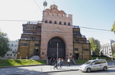 The Golden Gate is a rebuilt structure housing a museum that marks the location of the original gate to Kyiv, Ukraine. Chris Doucette/Toronto Sun/Postmedia Network)