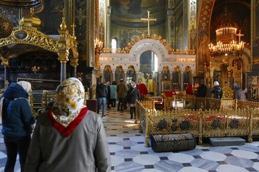 St. Volodymyr’s Cathedral, named for the prince who brought Christianity to Ukraine, is currently one of Kyiv's two major Ukrainian Orthodox Churches. (Chris Doucette/Toronto Sun/Postmedia Network)