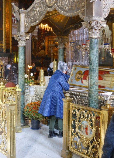 St. Volodymyr’s Cathedral houses the remains of St. Barbara, a martyr put to death for refusing to denounce Christ. Women today touch her crypt believing it will help them find a husband. (Chris Doucette/Toronto Sun/Postmedia Network)
