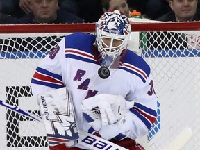 Goaltender Henrik Lundqvist of the New York Rangers. (BRUCE BENNETT/Getty Images)