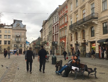 The medieval city centre in Lviv, Ukraine. (Chris Doucette/Toronto Sun/Postmedia Network)