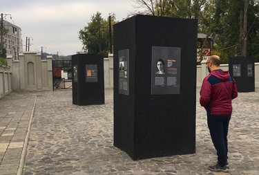 The new Territory of Terror museum is located near Lviv’s former Jewish ghetto and remembers Jews held in the the Janowska concentration camp, many of whom were sent to their deaths. Outside the gates to the museum you can read the stories of both Holocaust victims and Nazi officers. (Chris Doucette/Toronto Sun/Postmedia Network)