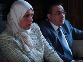 Khidga Metwally and her husband Osama El Bahnasawy, parents of convicted terrorist Abdulrahman El-Bahnasawy. (SCREENGRAB/ COURTESY CBC)