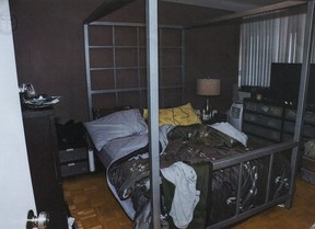 Serial killer Bruce McArthur’s bedroom. (Court Exhibit, Toronto Sun)