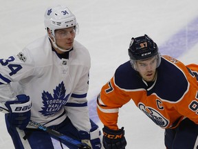 Auston Matthews of the Toronto Maple Leafs (left) and Connor McDavid of the Edmonton Oilers. (LARRY WONG/Postmedia Network files)