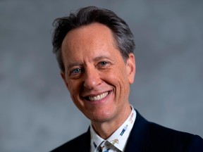 Supporting Actor nominee for 'Can You Ever Forgive Me?' Richard E. Grant poses during a photo session ahead of the 91st Oscars Nominees Luncheon at the Beverly Hilton hotel on Feb. 4, 2019. (VALERIE MACON/AFP/Getty Images)