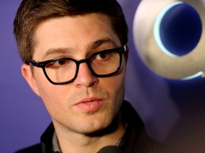 Toronto Maple Leafs General Manager Kyle Dubas speaks to media after the trade deadline on Monday.Dave Abel/Toronto Sun/Postmedia Network