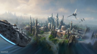 Star Wars: Galaxy’s Edge will open in summer 2019 at Disneyland Park in Anaheim, California, and fall 2019 at Disney's Hollywood Studios in Lake Buena Vista, Florida. At 14 acres each, Star Wars: Galaxy’s Edge will be Disney's largest single-themed land expansions ever, transporting guests to Black Spire Outpost, a village on the never-before-seen planet of Batuu. The lands will have two signature attractions: Millennium Falcon: Smugglers Run will let guests take the controls of one of the most recognizable ships in the galaxy, while Star Wars: Rise of the Resistance puts guests in the middle of an epic battle between the First Order and the Resistance. (Disney Parks)