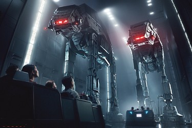 Disney guests will traverse the corridors of a Star Destroyer on Star Wars: Rise of the Resistance and join an epic battle between the First Order and the Resistance – including a face-off with Kylo Ren – when Star Wars: Galaxy’s Edge opens in summer 2019 at Disneyland Resort in California and fall 2019 at Walt Disney World Resort in Florida. (Disney Parks)