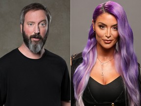 Tom Green and Natalie Eva Marie from Celebrity Big Brother. (CBS)