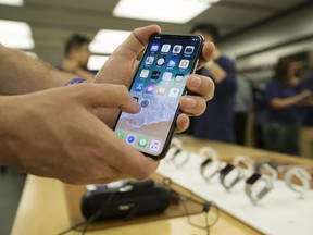 Hundreds lined up to buy Apple's iPhoneX at the Eaton Centre in Toronto on November 3, 2017. Stan Behal/Toronto Sun