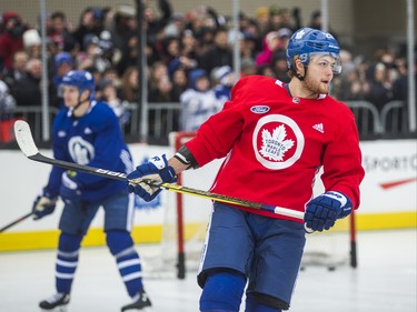 Toronto Maple Leafs William Nylander on the ice during the 2019 Toronto Maple Leafs Outdoor Practice at Nathan Phillips Square in Toronto, Ont. on Thursday February 7, 2019. Ernest Doroszuk/Toronto Sun/Postmedia