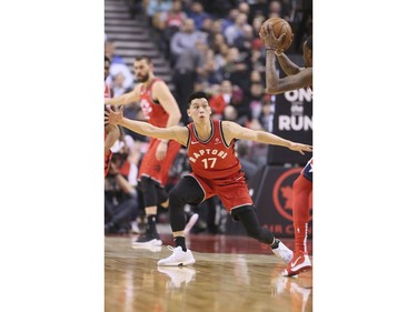 Toronto Raptors Jeremy Lin (17) on Wednesday February 13, 2019. The Toronto Raptors host the Washington Wizards at the Scotiabank Arena in Toronto. Veronica Henri/Toronto Sun/Postmedia Network