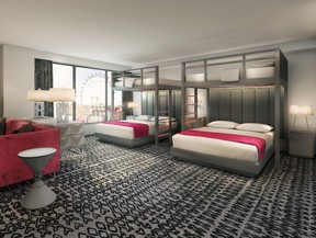 Flamingo Las Vegas bunk bed room
