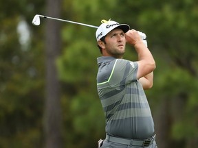 Jon Rahm of Spain plays a shot during the third round of The PLAYERS Championship on The Stadium Course at TPC Sawgrass on March 16, 2019 in Ponte Vedra Beach, Florida.