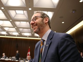 Gerald Butts, former principal secretary to Canada's Prime Minister Justin Trudeau, leaves after testifying at the House of Commons justice committee on Parliament Hill on March 6, 2019 in Ottawa. (The Canadian Press)