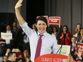 Prime Minister Justin Trudeau holds a climate change rally at the Danforth Music Hall on March 4, 2019.