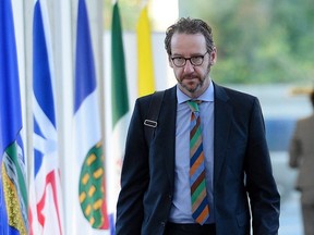 Gerald Butts is pictured in Ottawa on Oct. 3, 2017, months before he resigned as principal secretery to Prime Minister Justin Trudeau. (The Canadian Press)