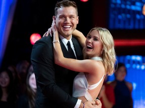 Colton and Cassie on The Bachelor finale. John Fleenor, ABC