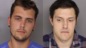 Jacob William Rogge, left, and Joseph Philip Svezzese, right, were charged following a convenience store robbery in Maryland last weekend.