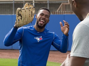 Toronto Blue Jays outfielder Teoscar Hernandez is sure his glove and his defence will be better in 2019. THE CANADIAN PRESS/Frank Gunn