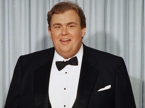 John Candy appears at the Academy Awards in April, 1988.