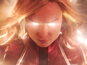 Brie Larson in a scene from Captain Marvel. (Marvel Studios)