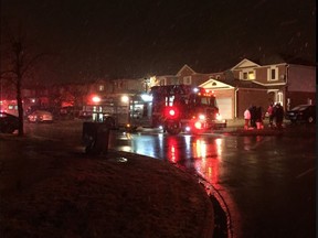 A man died in a fire on Stalbridge Ave. in Brampton.
(Brampton Fire and Emergency Services/Twitter)