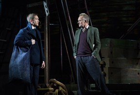 Oliver Savile and Sting in The Last Ship. (Cylla von Tiedemann/Mirvish.com)