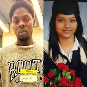 Murder victims Joseph Anzolona, 26, and Cynthia Mullapudi, 24.