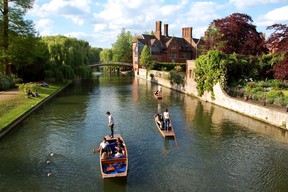 One of the best ways to see the University of Cambridge is by punting on the River Cam. (Cameron Hewitt)