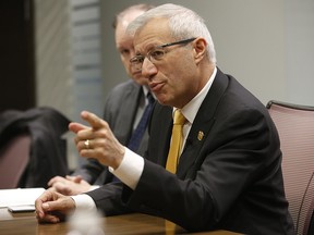 Ontario Finance Minister Vic Fedeli attended the Toronto Sun / Postmedia editorial board meeting on Tuesday, December 4, 2018.