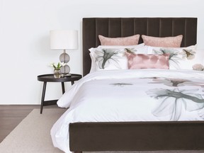 Floral bedding from Urban Barn is a perfect touch for spring.
