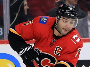 Calgary Flames captain Mark Giordano. (GAVIN YOUNG/Postmedia Network)