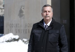 Toronto Police Homicide Det.-Sgt. Gary Giroux retired on Thursday, Feb. 28, 2019, and he spent his last day on the job in court at 361 University Ave. (Chris Doucette/Toronto Sun/Postmedia Network)