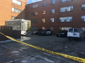 Toronto Police at the scene on Dorado Ct. where a man was fatally shot late Monday, March 11, 2019. (Jane Stevenson/Toronto Sun)