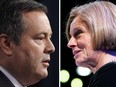 United Conservative Pasrty Leader Jason Kenney and Alberta Premier Rachel Notley.