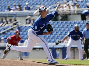 Toronto Blue Jays starting pitcher Ryan Borucki will miss the start of season because of arm discomfort. AP Photo/Lynne Sladky)
