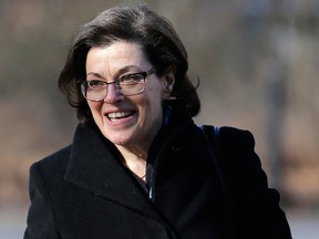 In this Jan. 28, 2019 file photo, Nancy Salzman arrives to Brooklyn federal court in New York. She had sex with Raniere too.