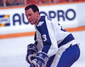 Brad Marsh #3 of the Toronto Maple Leafs skates against the New Jersey Devils during NHL game action on February 18, 1989 at Maple Leaf Gardens in Toronto. (Getty Images)