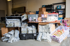A seizure of $1.7 million worth of cannabis from a Toronto dispensary included edibles that could be mistaken for kids candy. (York Regional Police handout)