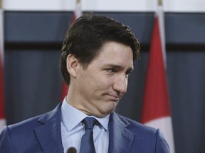 Prime Minister Justin Trudeau holds a news conference in Ottawa, Thursday March 7, 2019. THE CANADIAN PRESS/Fred Chartrand