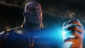 Thanos with the Space Stone.