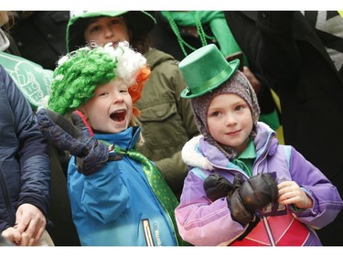 The 32nd annual St. Patrick's Day parade rolled, marched, danced, sang its way across Bloor St., down Yonge St. to the review stand on Queen St. W. in front of city hall on Sunday March 10, 2019. Jack Boland/Toronto Sun/Postmedia Network